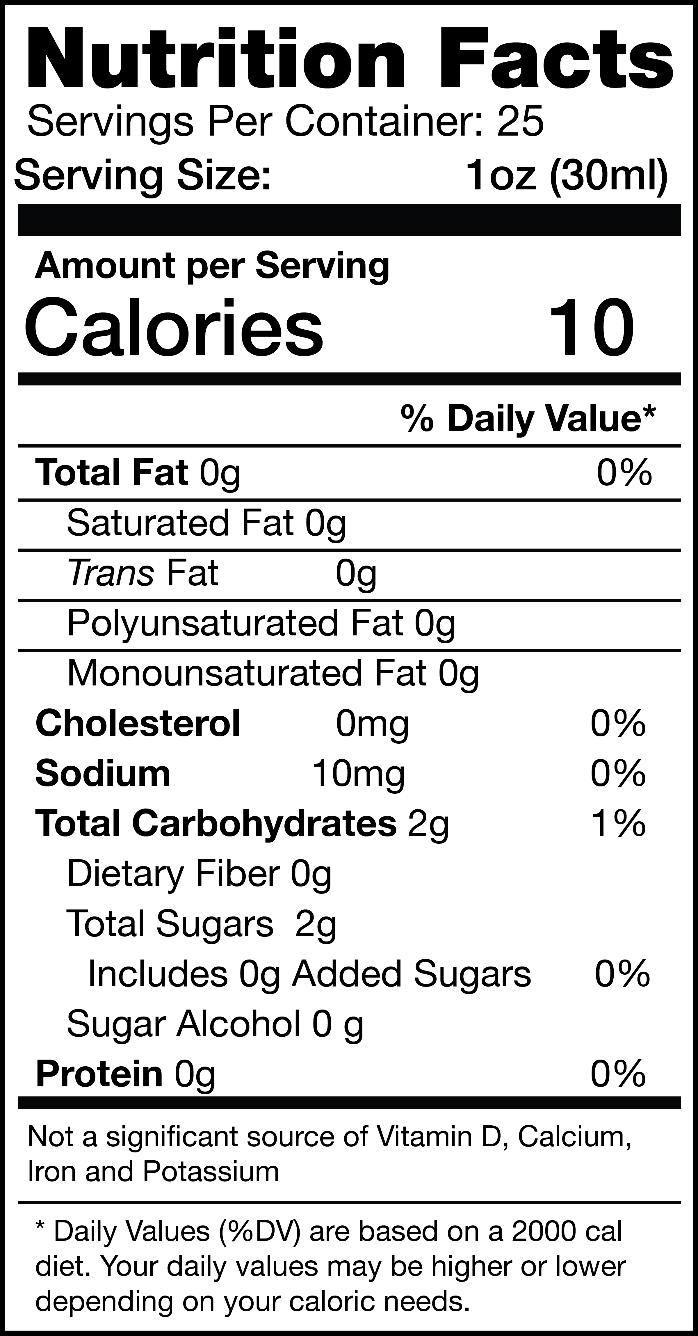 Factor Divina nutrition facts